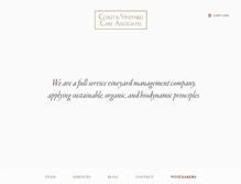 Tablet Screenshot of coastalvineyardcare.com